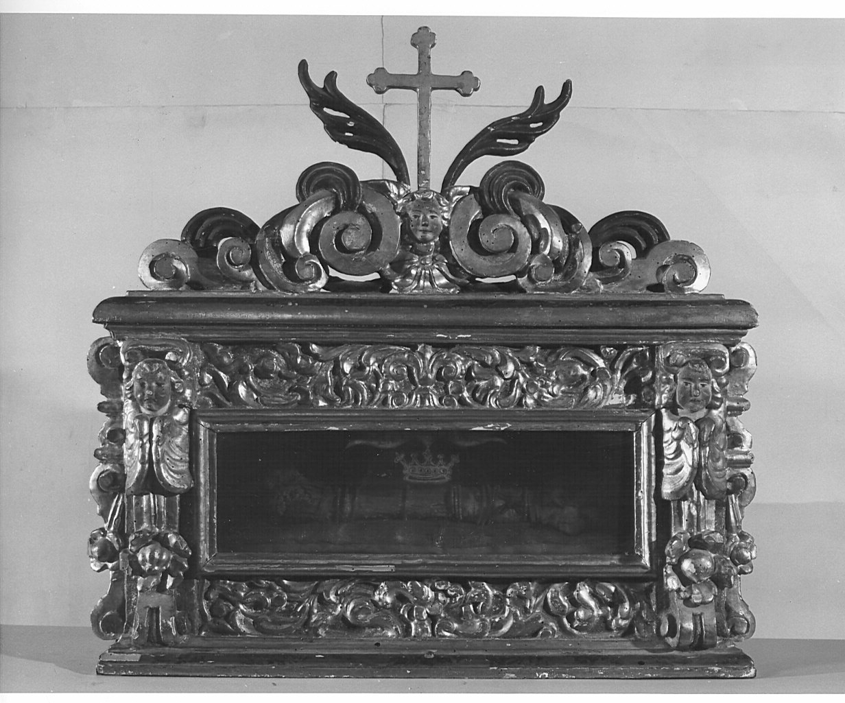 reliquiario - a cassetta, coppia - bottega lombarda (sec. XVII)