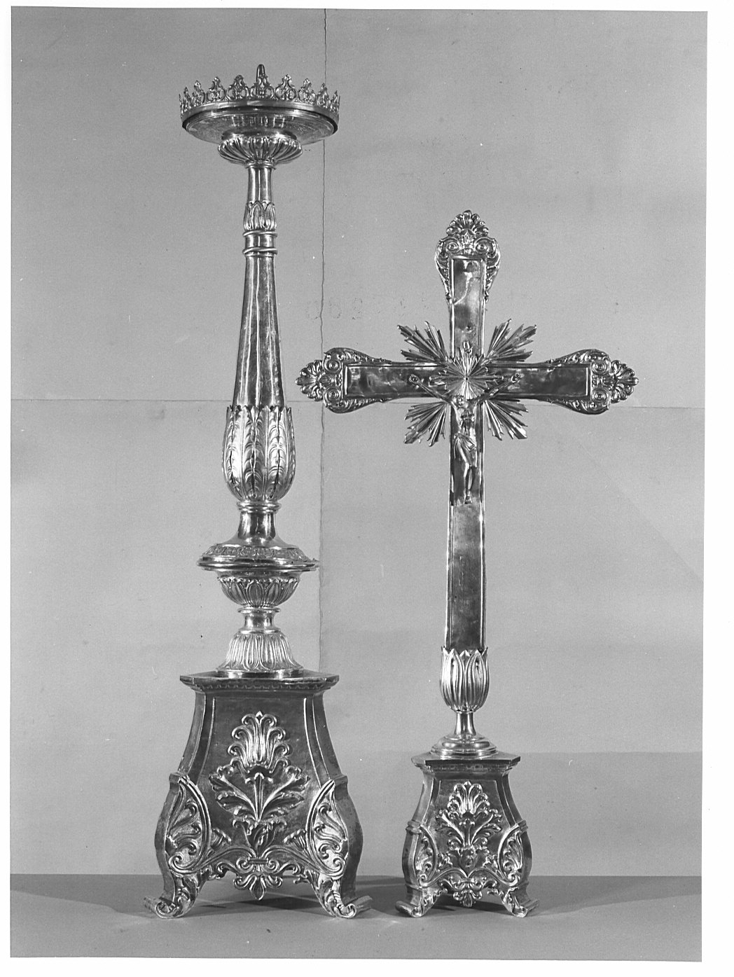 servizio d'altare, opera isolata - bottega lombarda (sec. XIX)