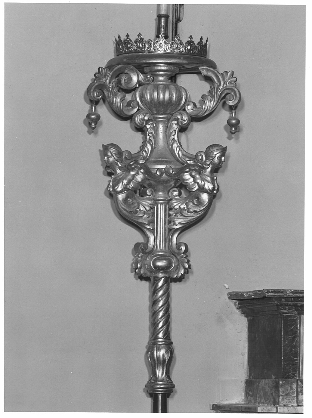 candelabro portatile, coppia - bottega lombarda (sec. XVIII)