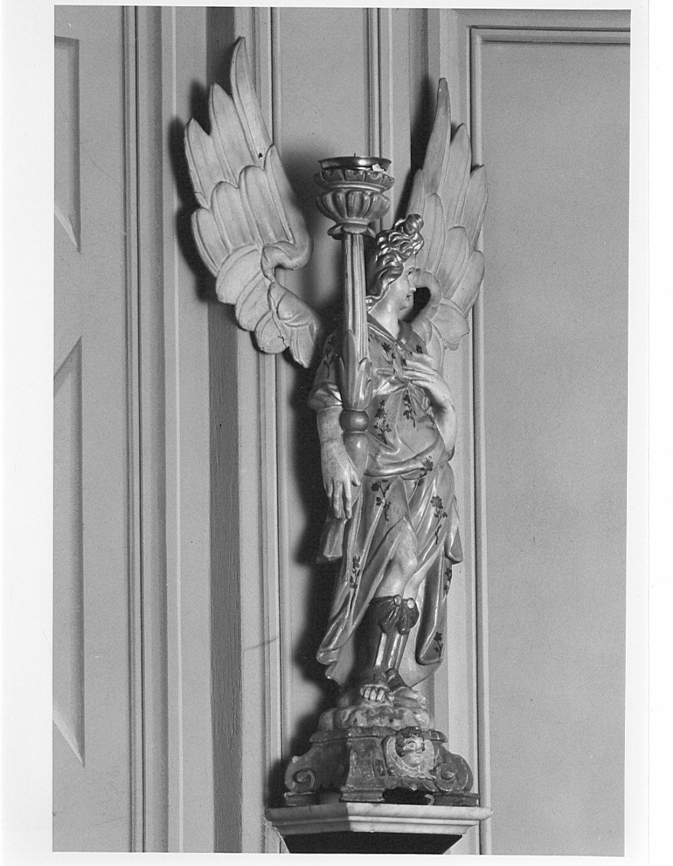 candelabro - a statua, opera isolata - bottega lombarda (sec. XVIII)