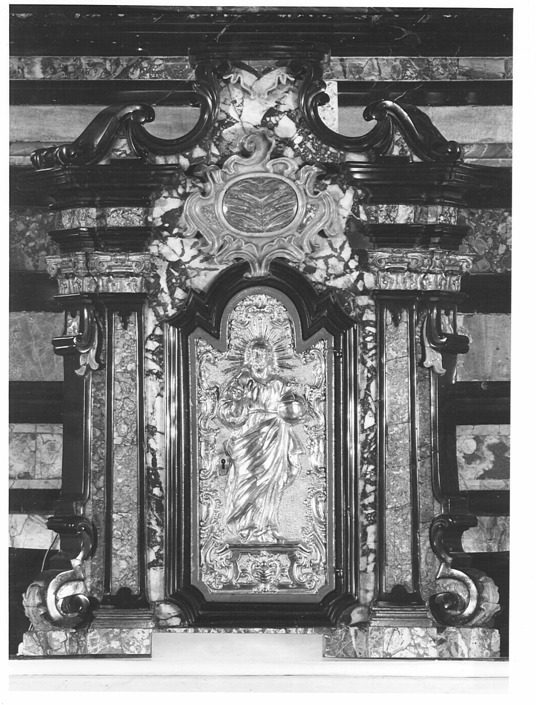 tabernacolo - a frontale architettonico, opera isolata - bottega lombarda (sec. XVIII)