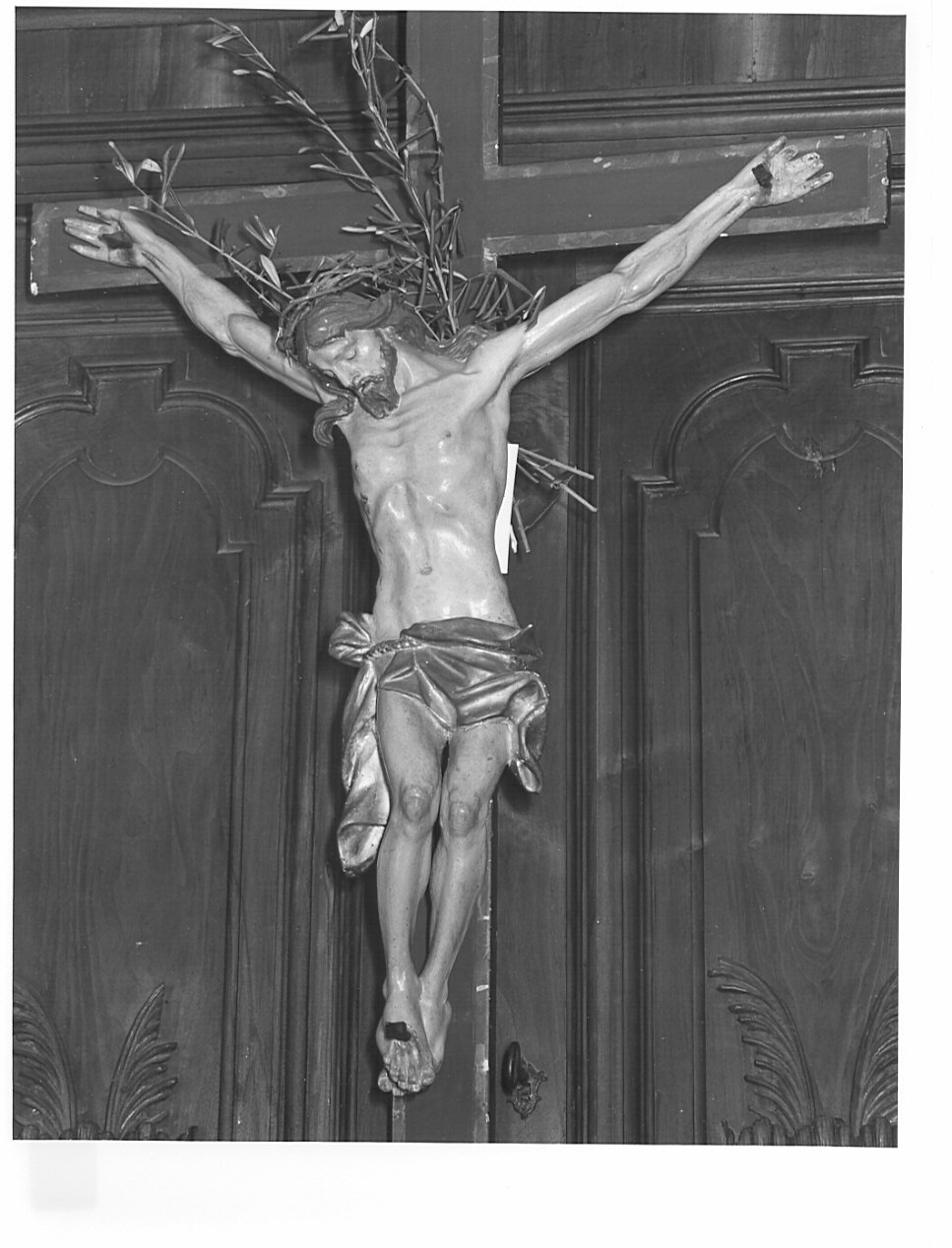 crocifissione di Cristo (scultura, opera isolata) - bottega lombarda (sec. XVII)