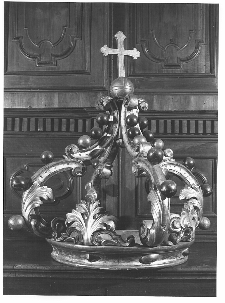 corona di tronetto per esposizione eucaristica, elemento d'insieme - bottega lombarda (sec. XVIII)