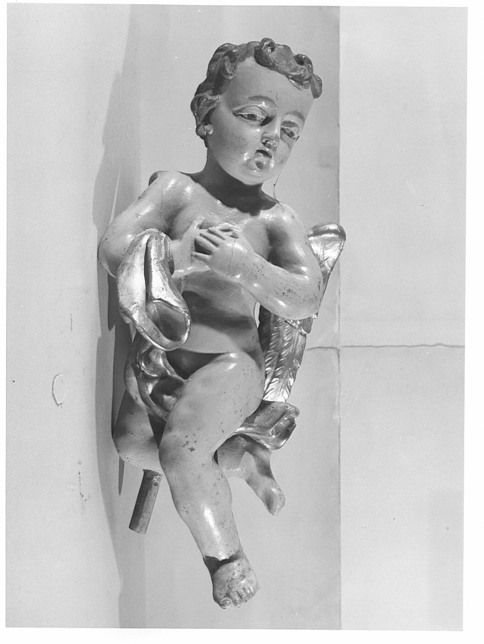 angioletto (scultura, elemento d'insieme) - bottega lombarda (sec. XVIII)