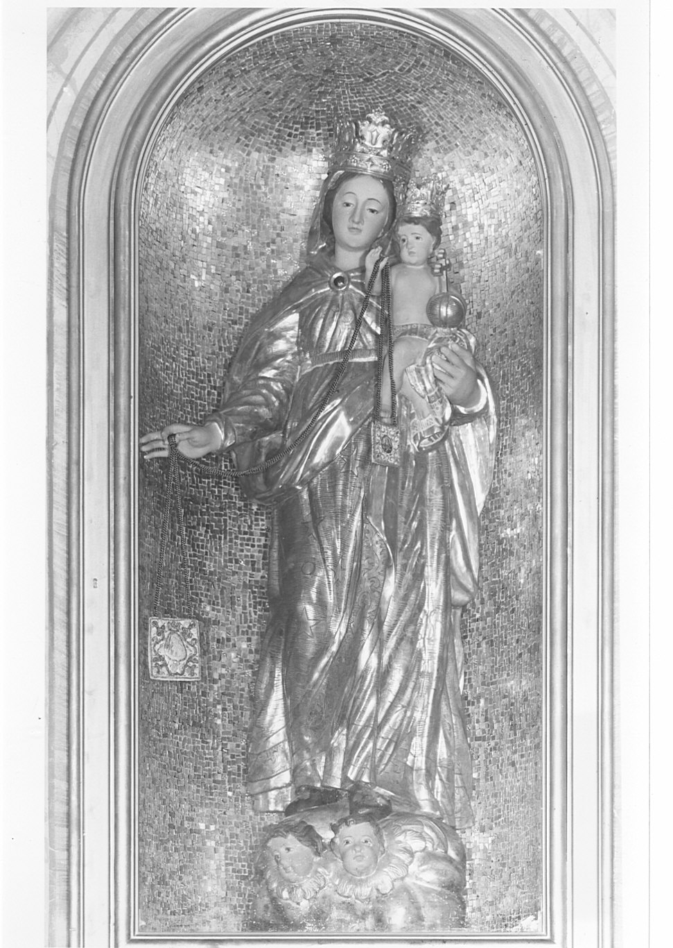 Madonna del Carmelo (scultura, opera isolata) - bottega lombarda (sec. XVIII)