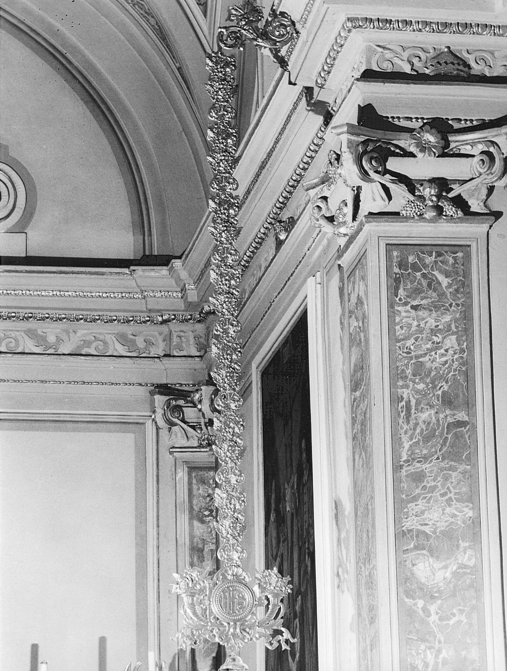 reggilampada, coppia - bottega lombarda (prima metà sec. XIX)