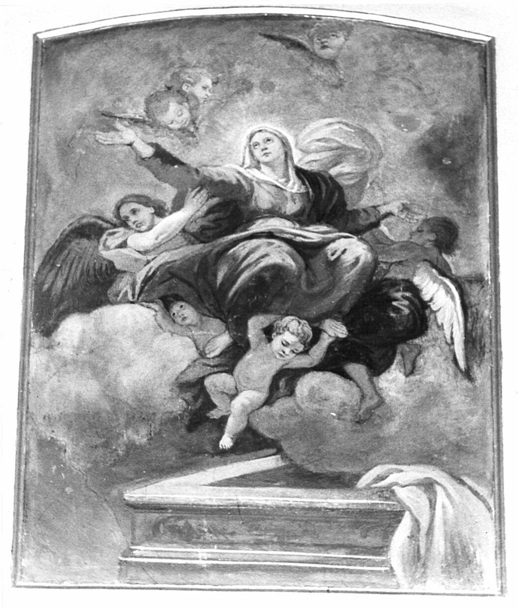 assunzione della Madonna (dipinto murale) - ambito comasco (inizio sec. XVIII)