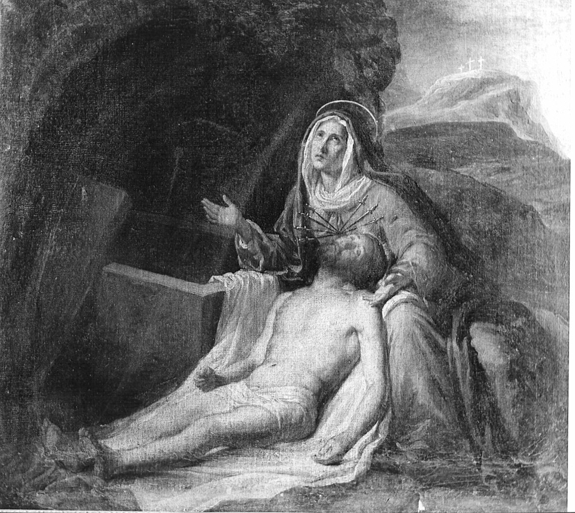 pietà (dipinto) - ambito comasco (prima metà sec. XIX)