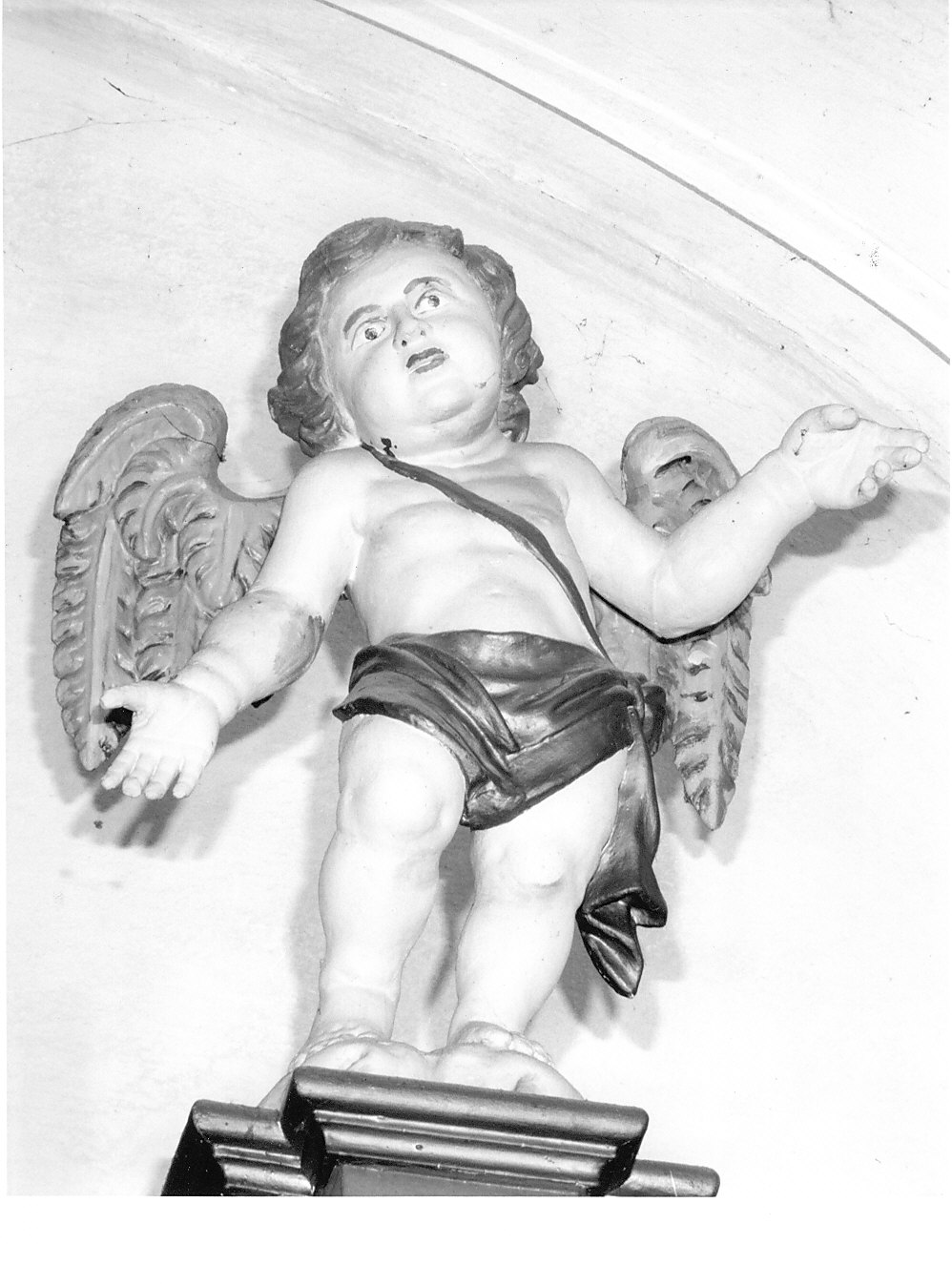 cherubino (statua, elemento d'insieme) - bottega lombarda (seconda metà sec. XVII)
