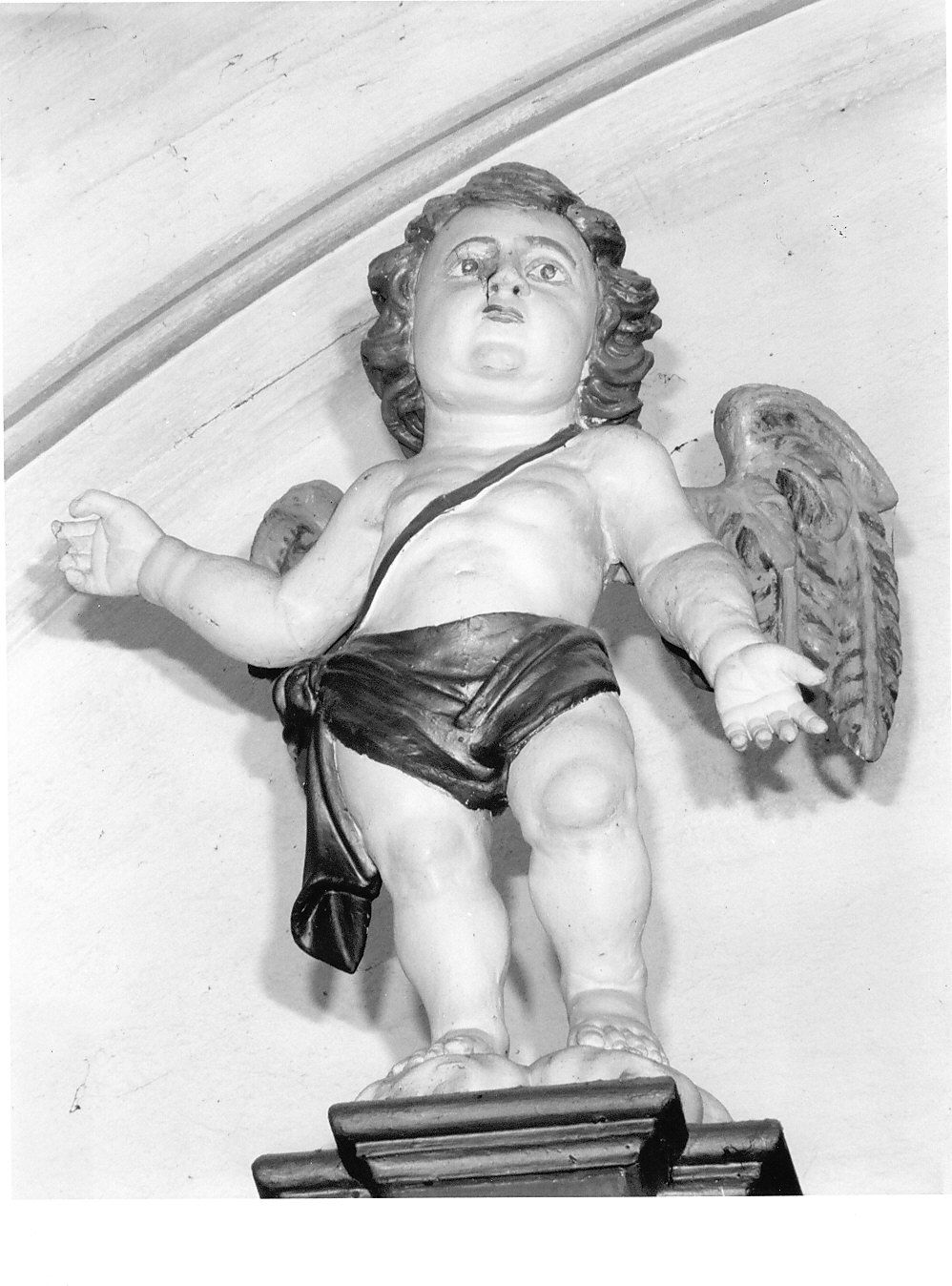 cherubino (statua, elemento d'insieme) - bottega lombarda (seconda metà sec. XVII)