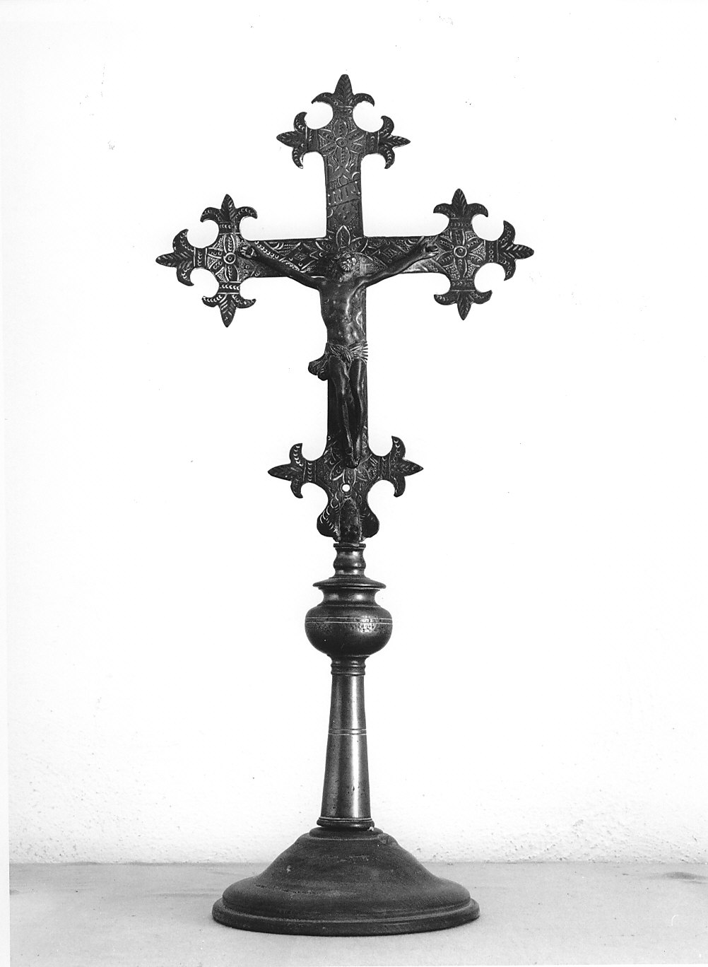 croce d'altare, opera isolata - bottega italiana (sec. XVIII)