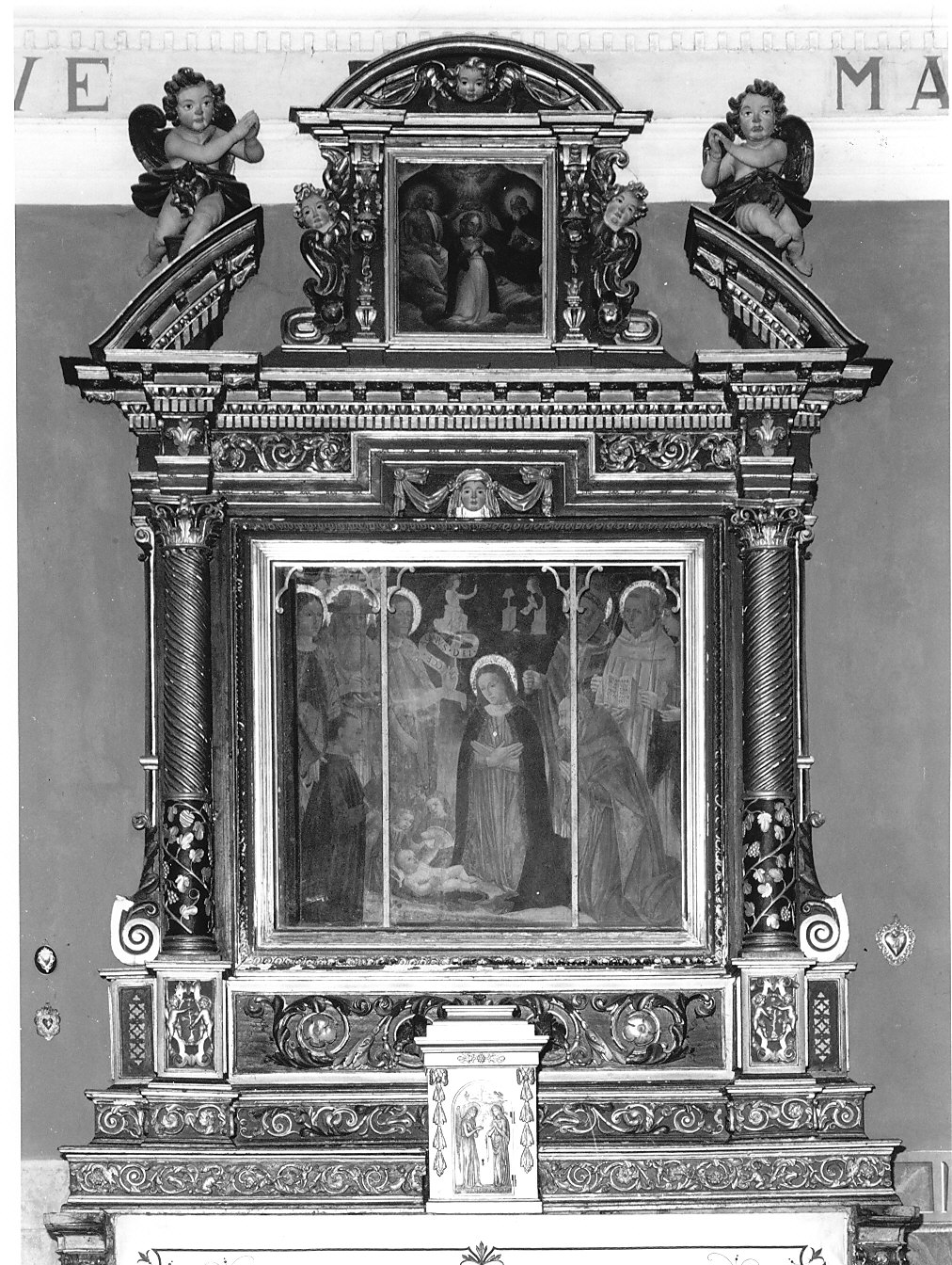 altare maggiore, complesso decorativo - bottega italiana (sec. XVII)