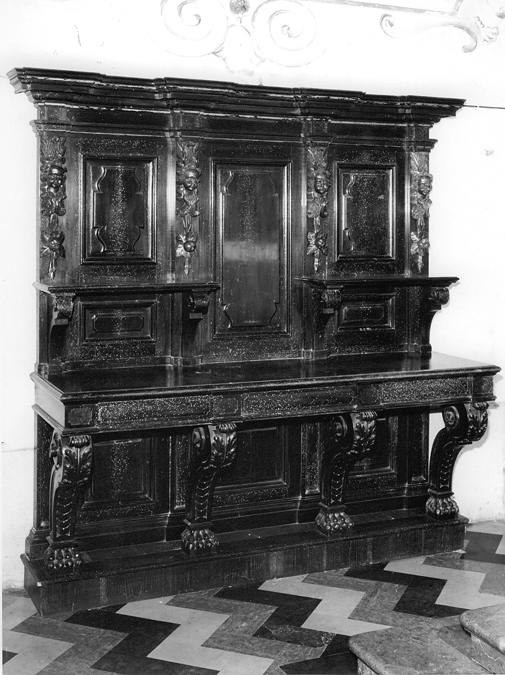 credenza d'altare, opera isolata - bottega comasca (sec. XVII)