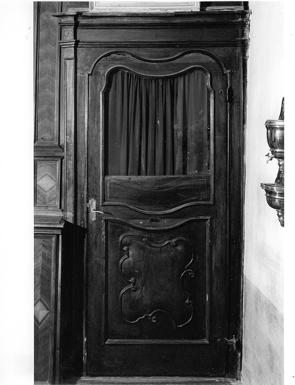 confessionale, coppia - bottega italiana (fine/inizio secc. XVIII/ XIX)