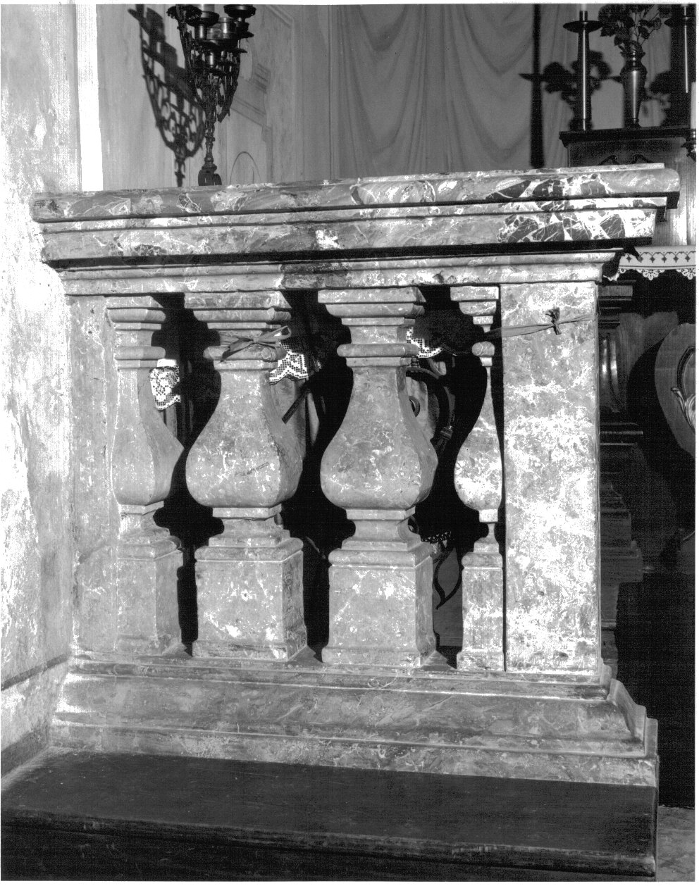 balaustrata, coppia - bottega lombarda (seconda metà sec. XVIII)