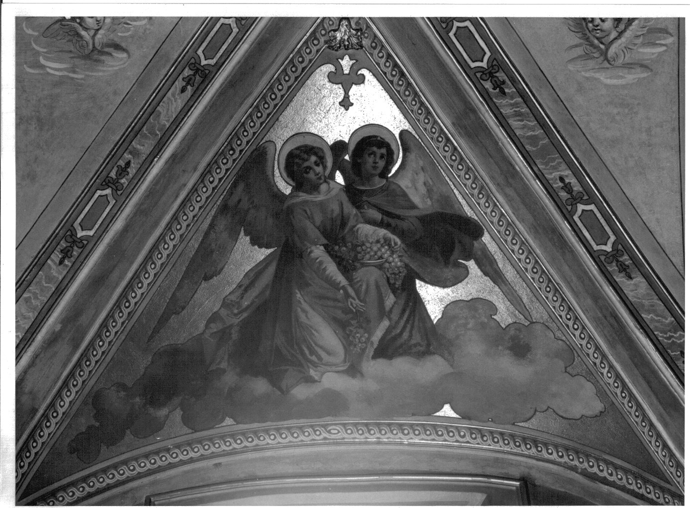 angelo (dipinto murale) di Rivetta Romeo (inizio sec. XX)