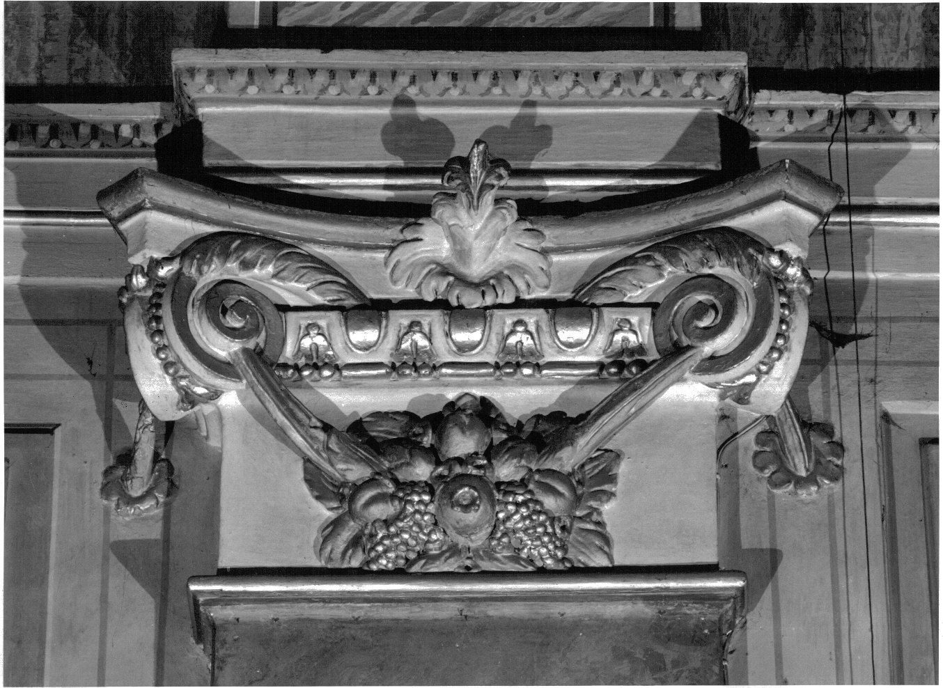 capitello di lesena - bottega lombarda (seconda metà sec. XVII)