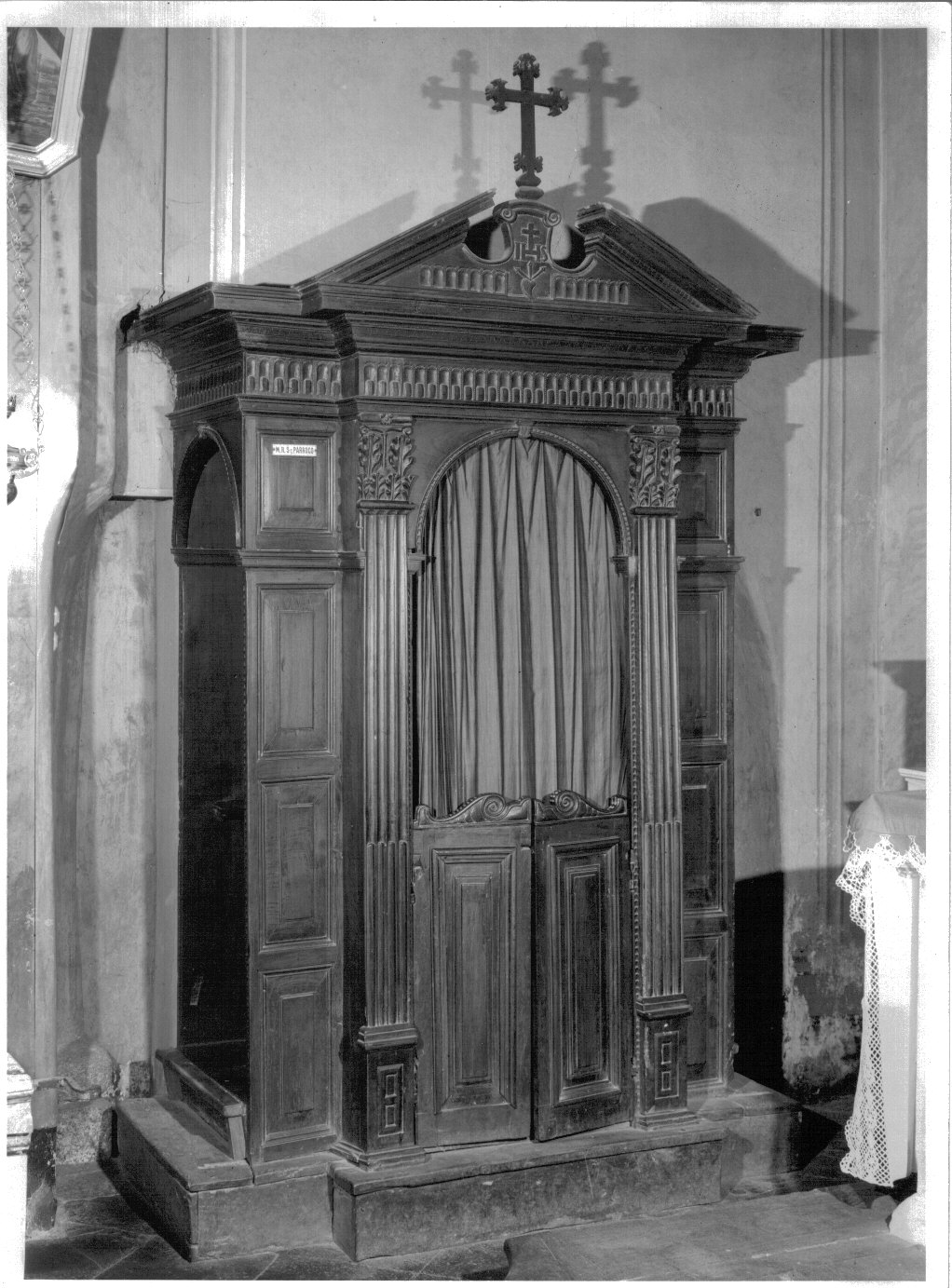 confessionale - bottega lombarda (seconda metà sec. XIX)