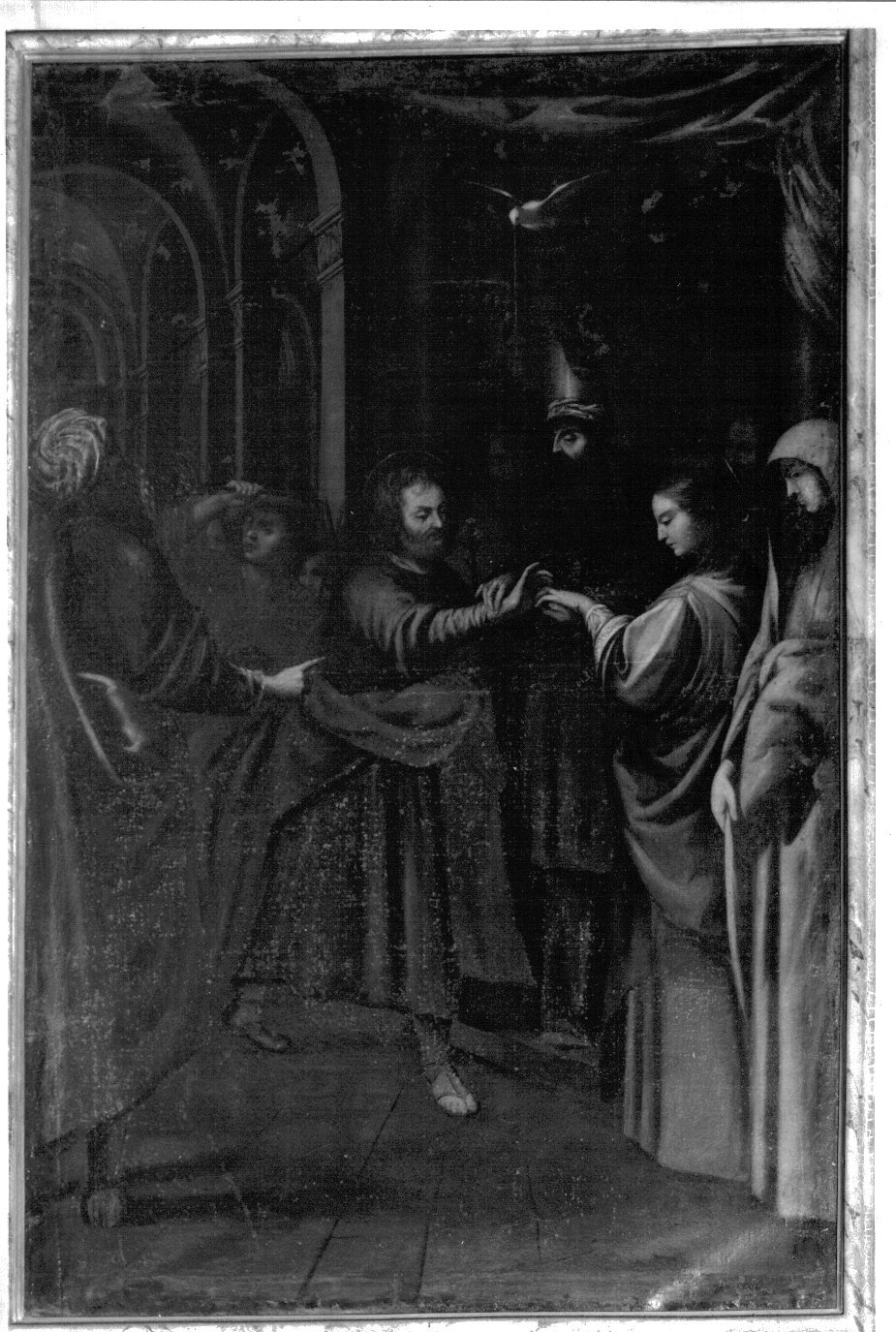 Sposalizio di Maria Vergine (dipinto) - bottega lombarda (seconda metà sec. XVII)