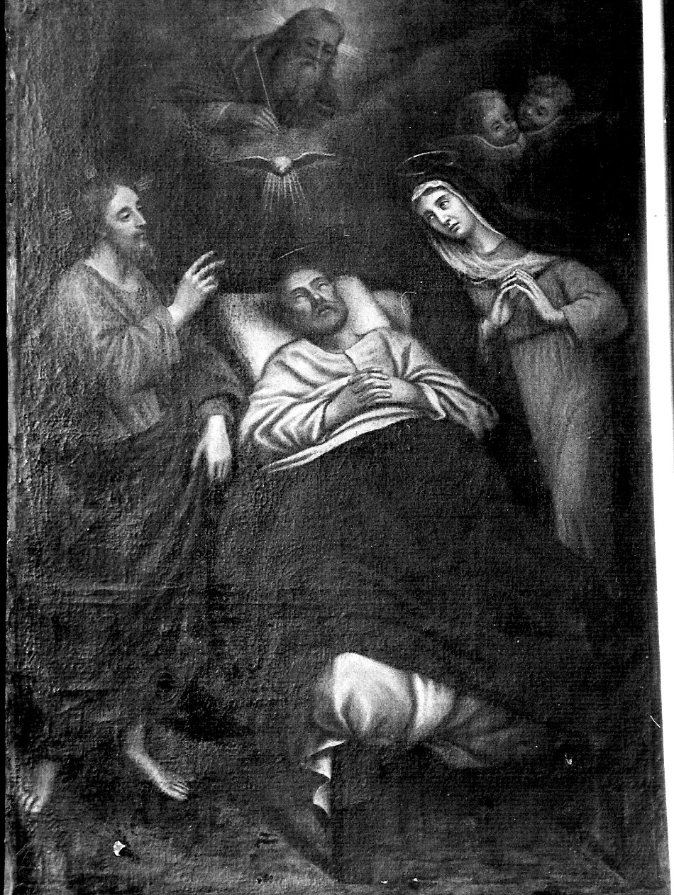 morte di San Giuseppe (dipinto, opera isolata) - ambito lombardo (sec. XVII)