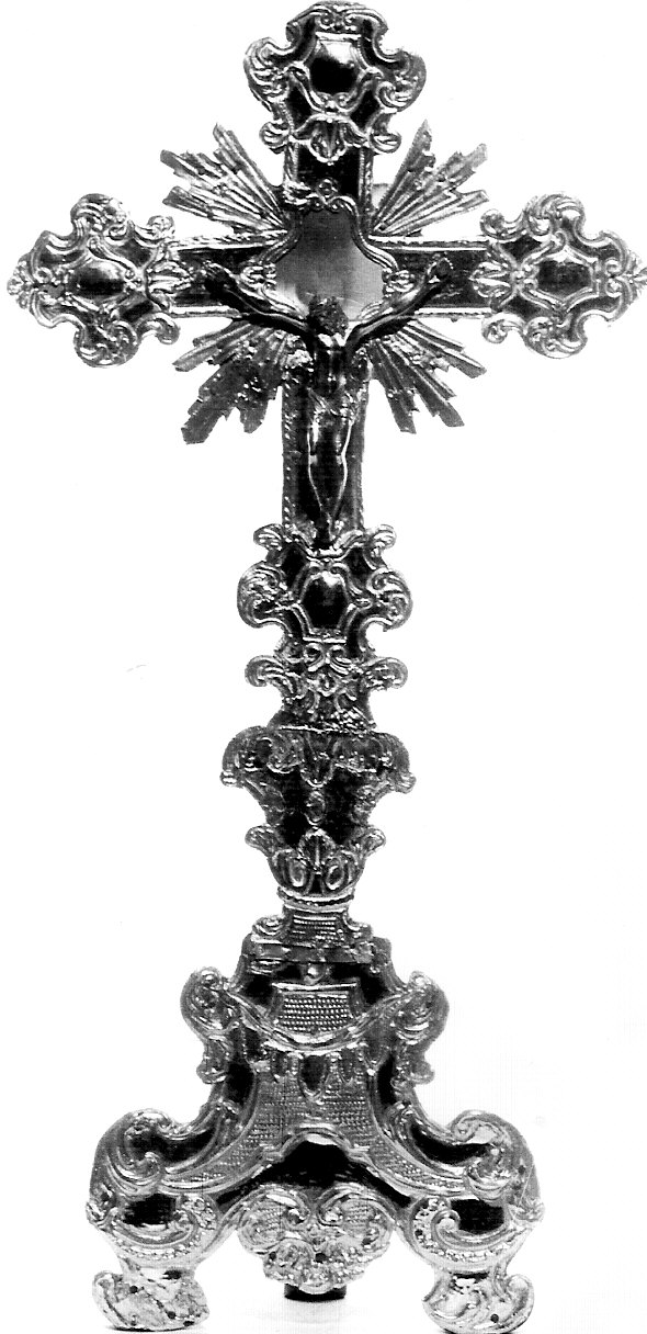 croce d'altare, opera isolata - bottega lombarda (sec. XVIII)