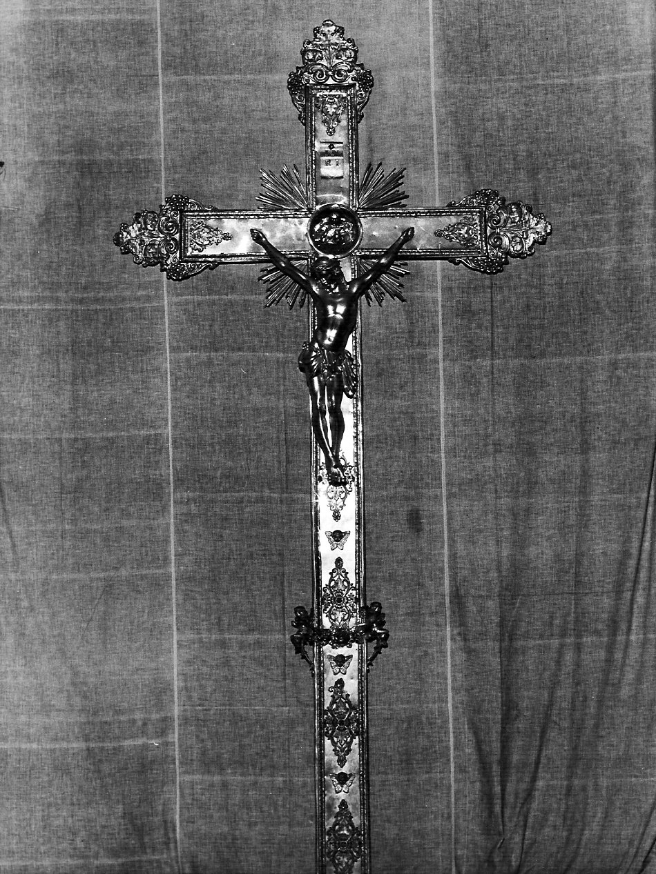 croce processionale, opera isolata - bottega lombarda (sec. XIX)