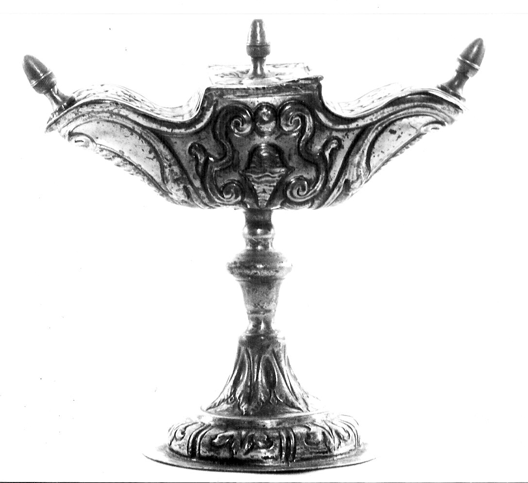 navicella portaincenso, opera isolata - bottega lombarda (sec. XIX)