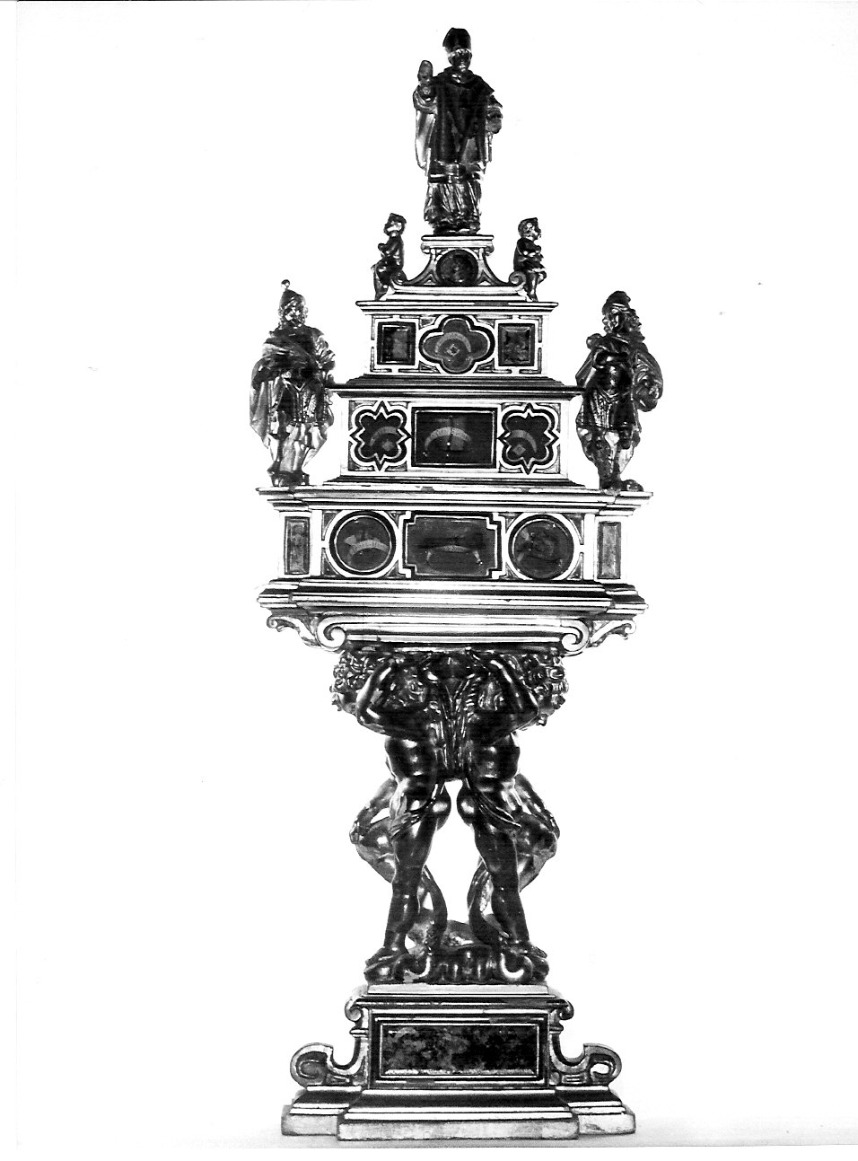 reliquiario - a ostensorio, coppia - bottega lombarda (sec. XIX)