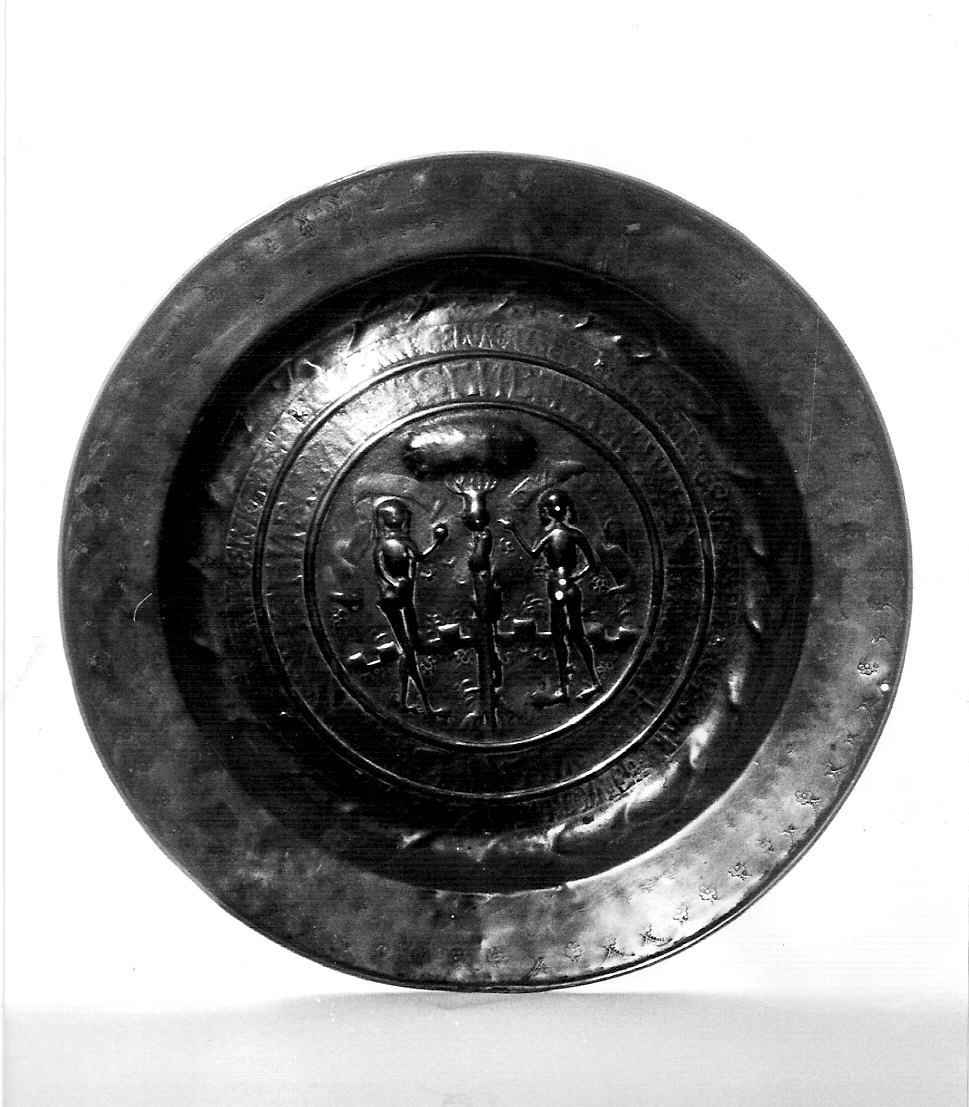 piatto per elemosine, opera isolata - bottega lombarda (sec. XVI)