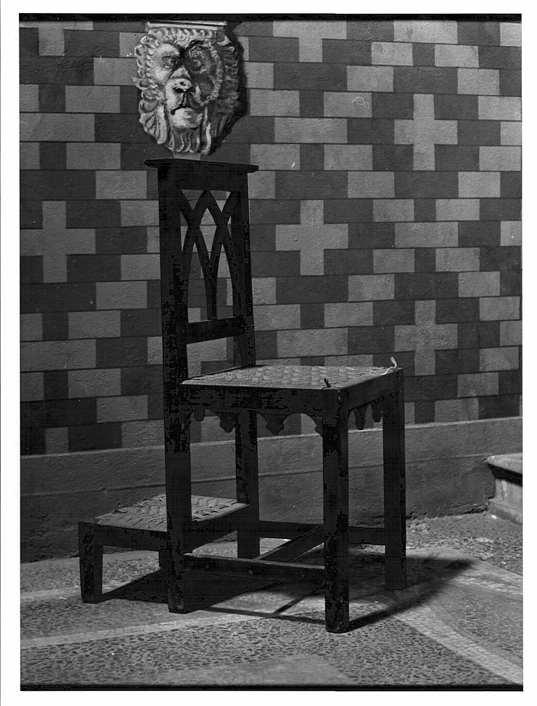 sedia-inginocchiatoio, serie - bottega lombarda (metà sec. XIX)