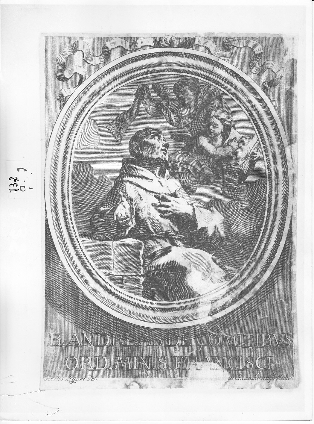 Beato Andrea de' Conti (stampa) di Ligari Pietro, Bianchi Gaetano (sec. XVIII)
