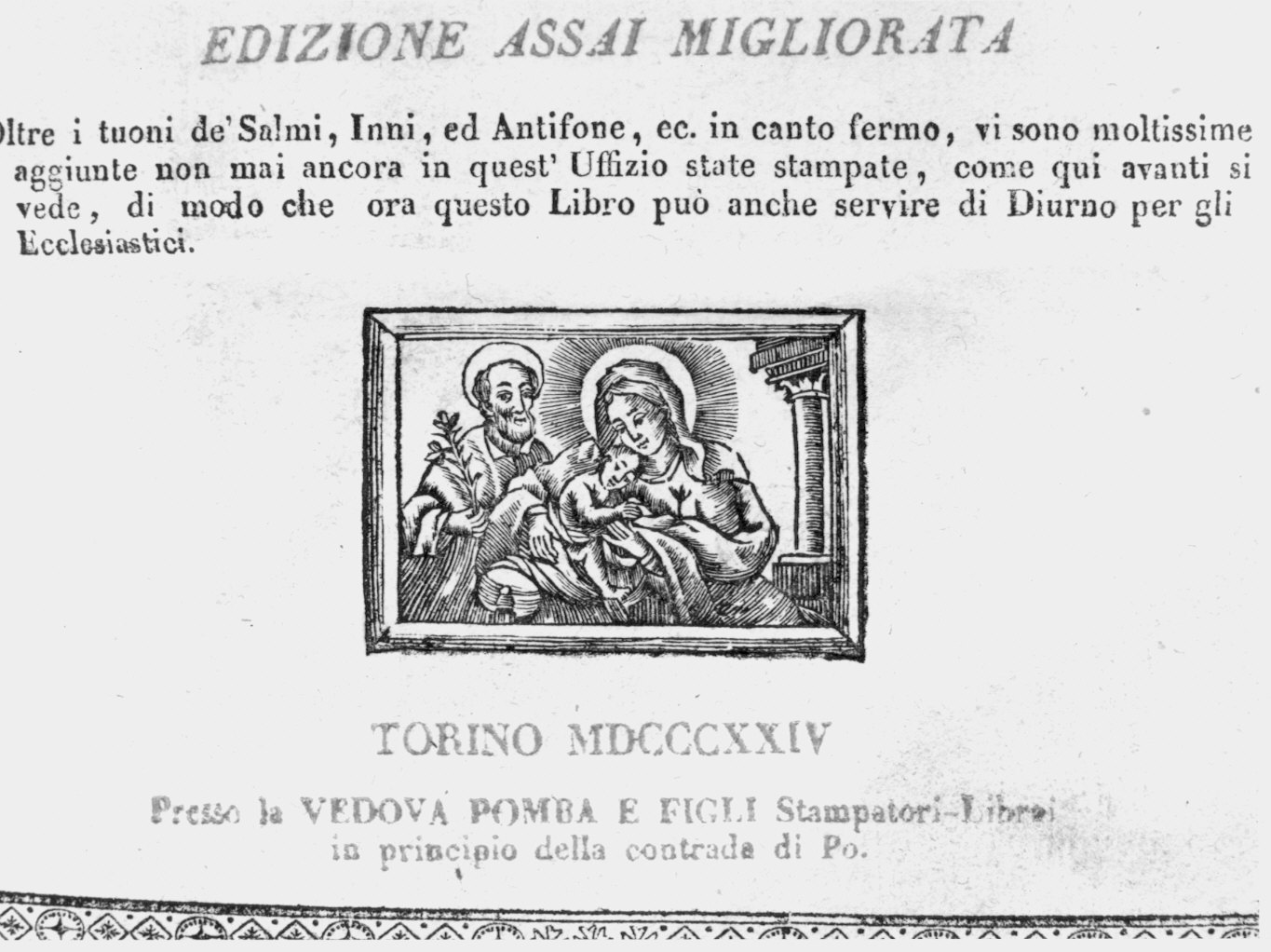 Sacra Famiglia (stampa) - ambito italiano (primo quarto sec. XIX)