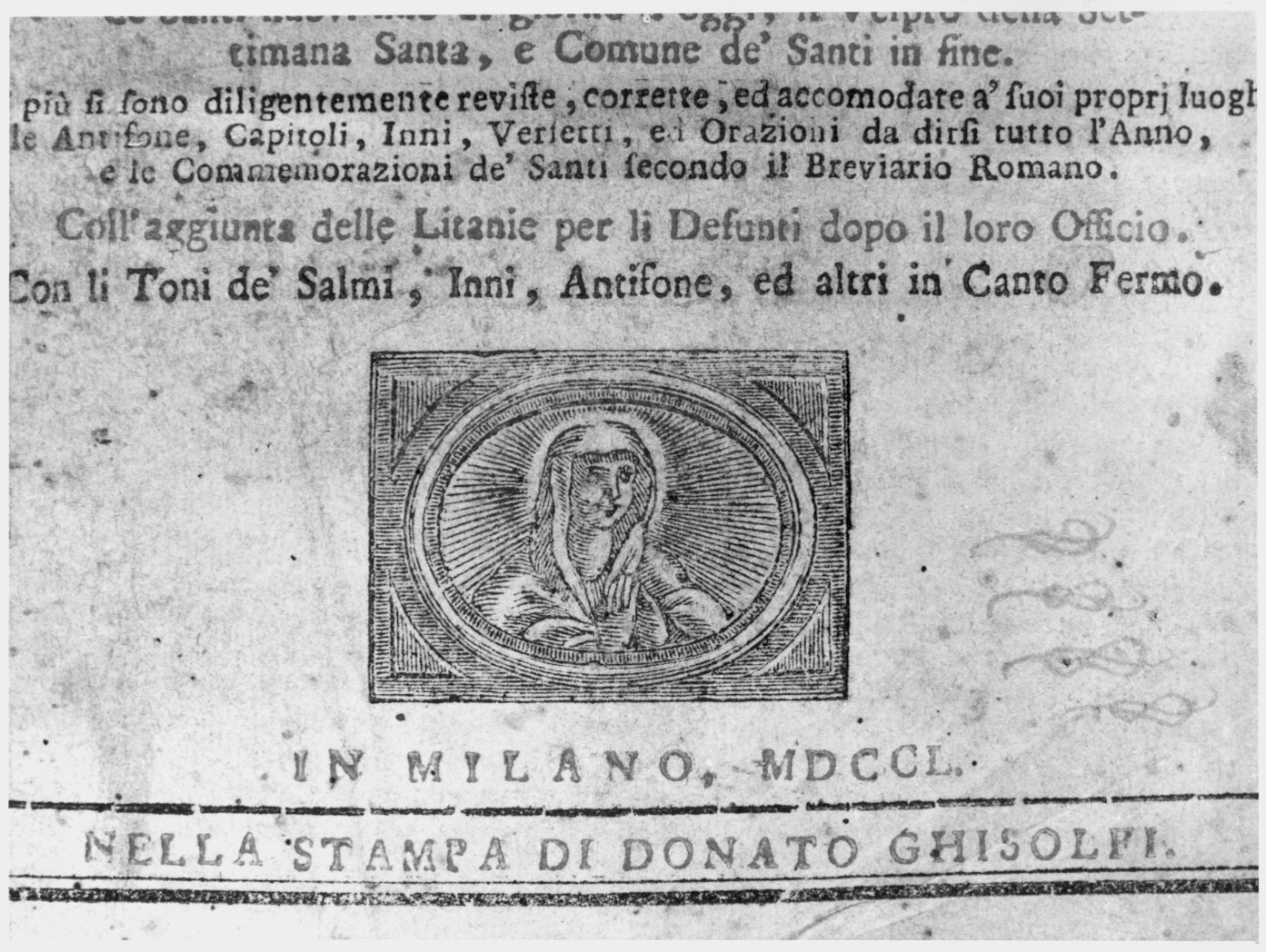 Maria Vergine (stampa) - ambito lombardo (metà sec. XVIII)