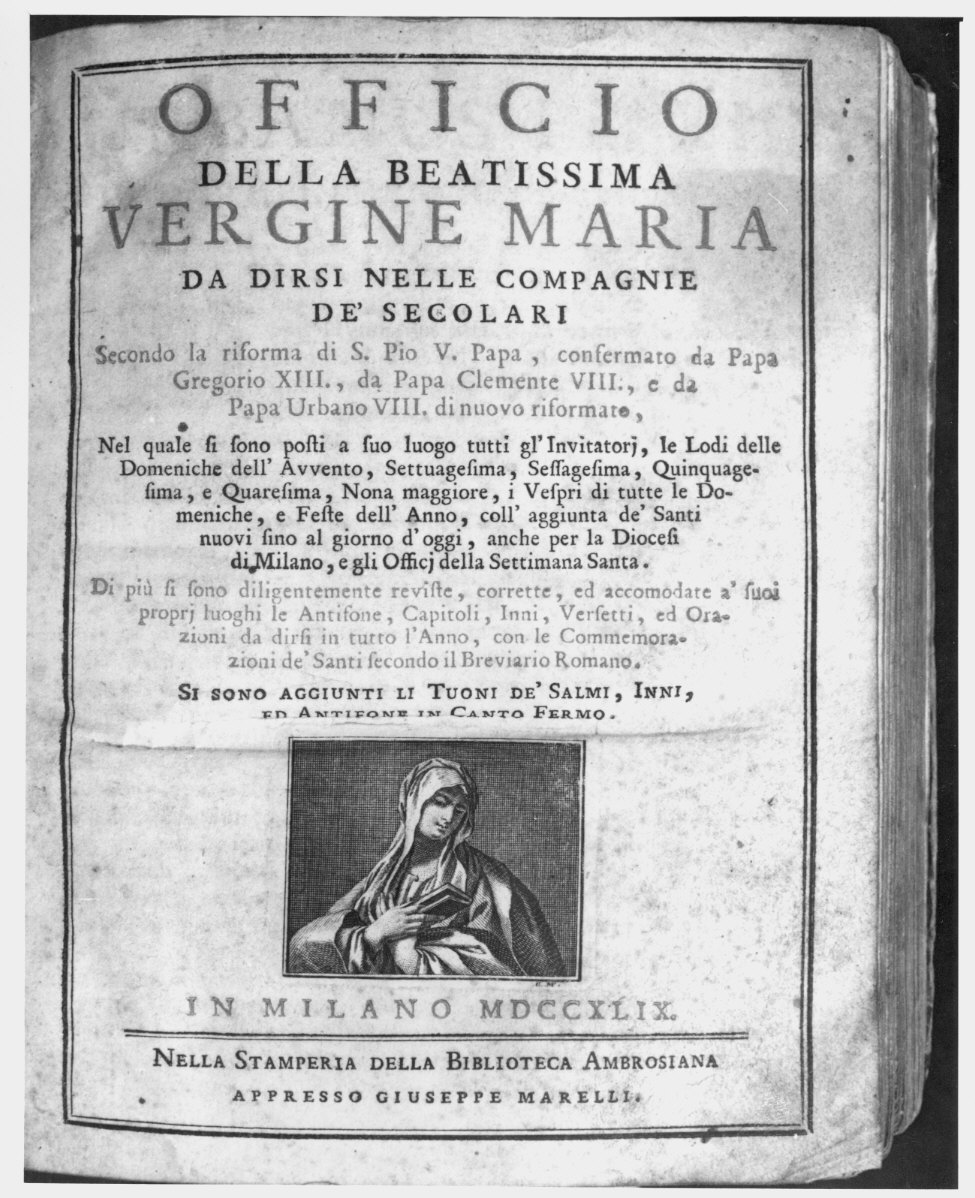 Maria Vergine (stampa) - ambito lombardo (sec. XVIII)