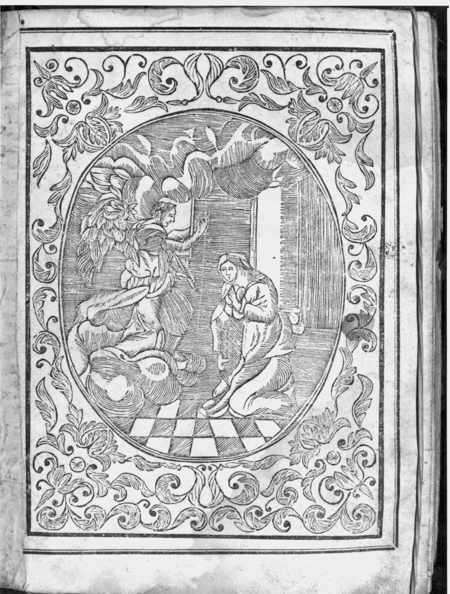 Annunciazione (stampa) - ambito italiano (sec. XIX)