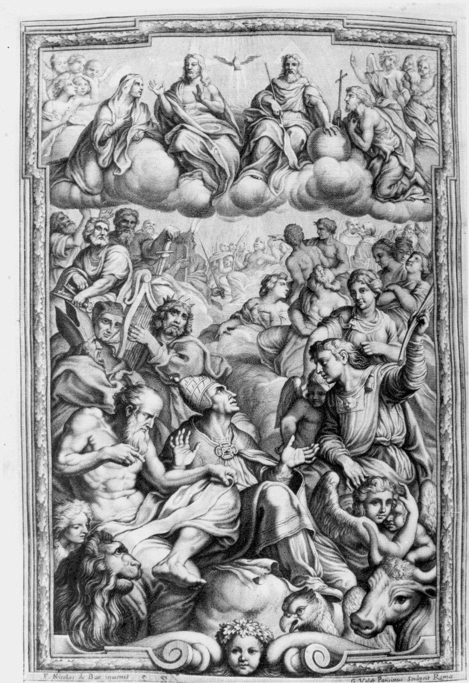 paradiso (stampa) di Vallet Guillaume (attribuito), Lorrain Nicolas François (attribuito) (sec. XVII)