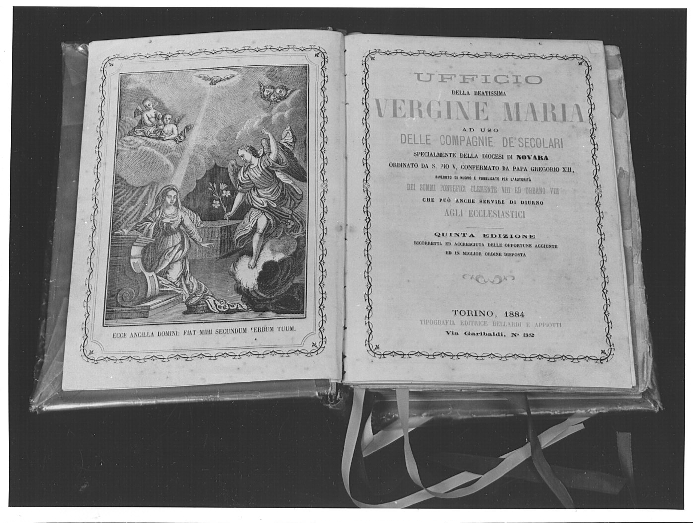 Annunciazione (stampa) - ambito piemontese (sec. XIX)