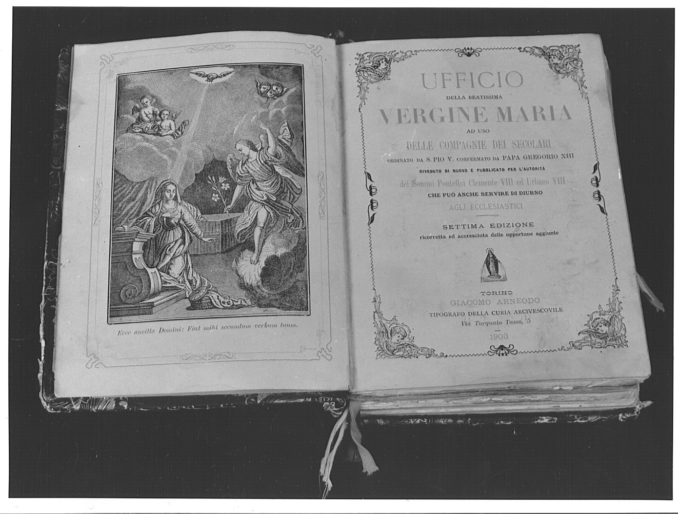 Annunciazione (stampa) - ambito piemontese (sec. XX)