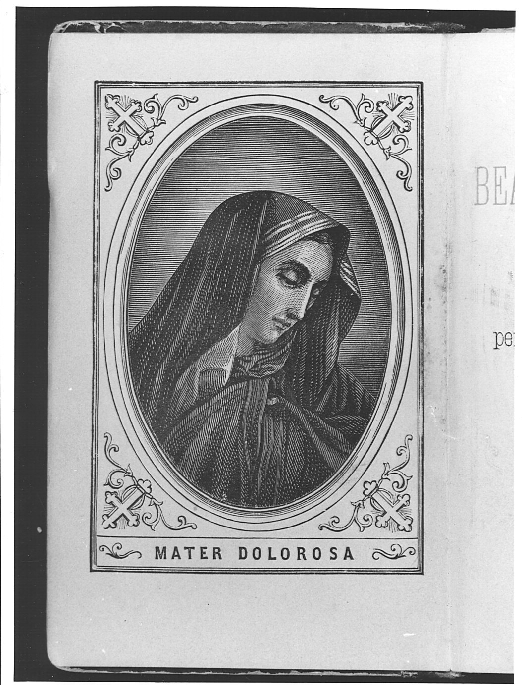 Madonna Addolorata (stampa) - ambito Italia settentrionale (sec. XIX)