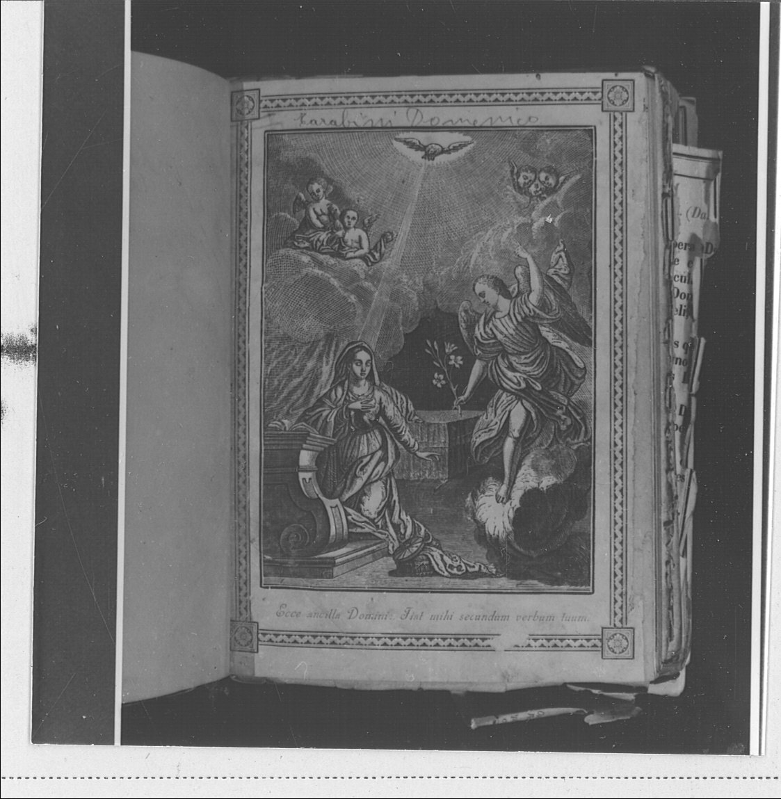 Annunciazione (stampa) - ambito italiano (sec. XIX)