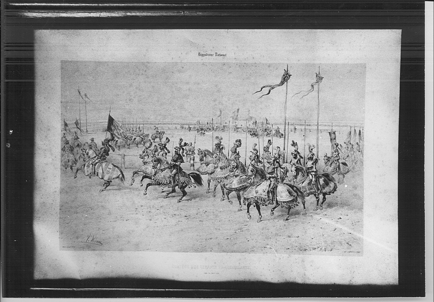 ippodromo (stampa) di Adam Victor-Jean Vincent (metà sec. XIX)