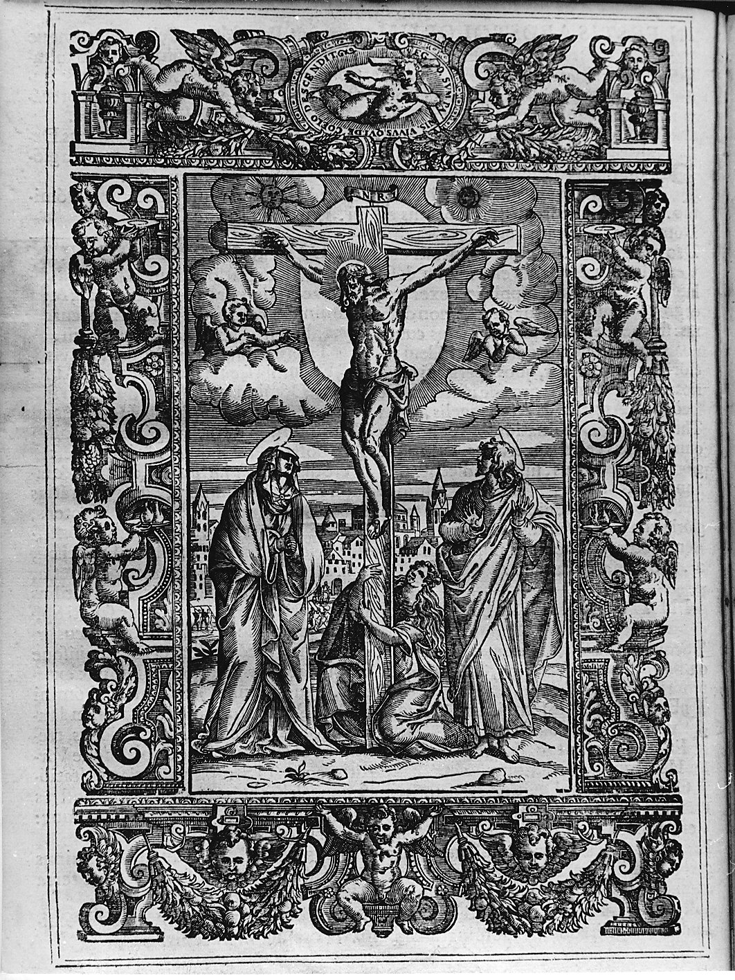 crocifissione di Cristo (stampa) - ambito Italia settentrionale (sec. XVIII)