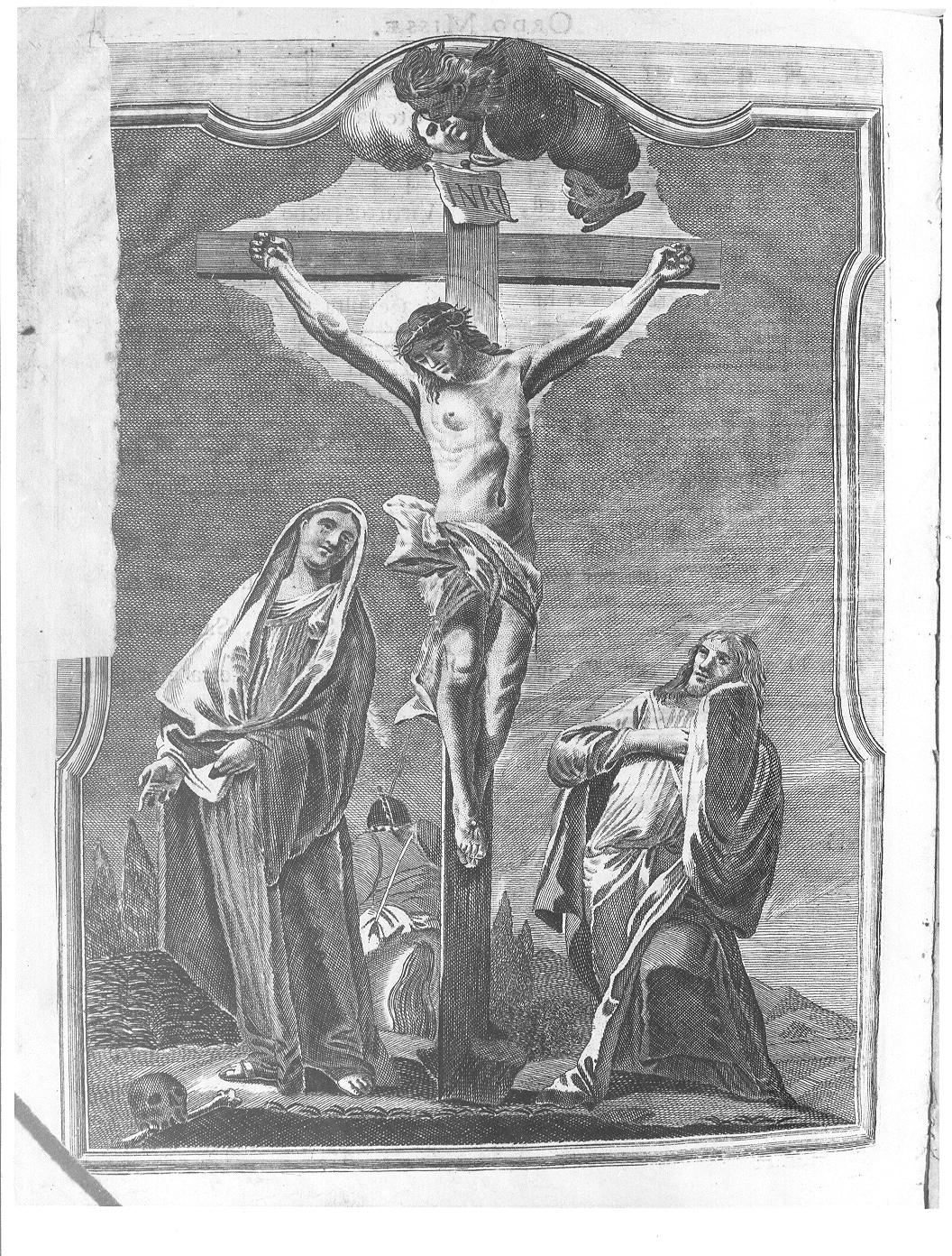 crocifissione di Cristo (stampa) - ambito lombardo (sec. XVIII)