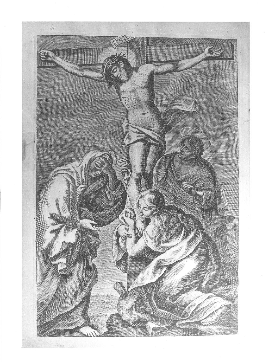 crocifissione di Cristo (stampa) - ambito lombardo (sec. XVIII)