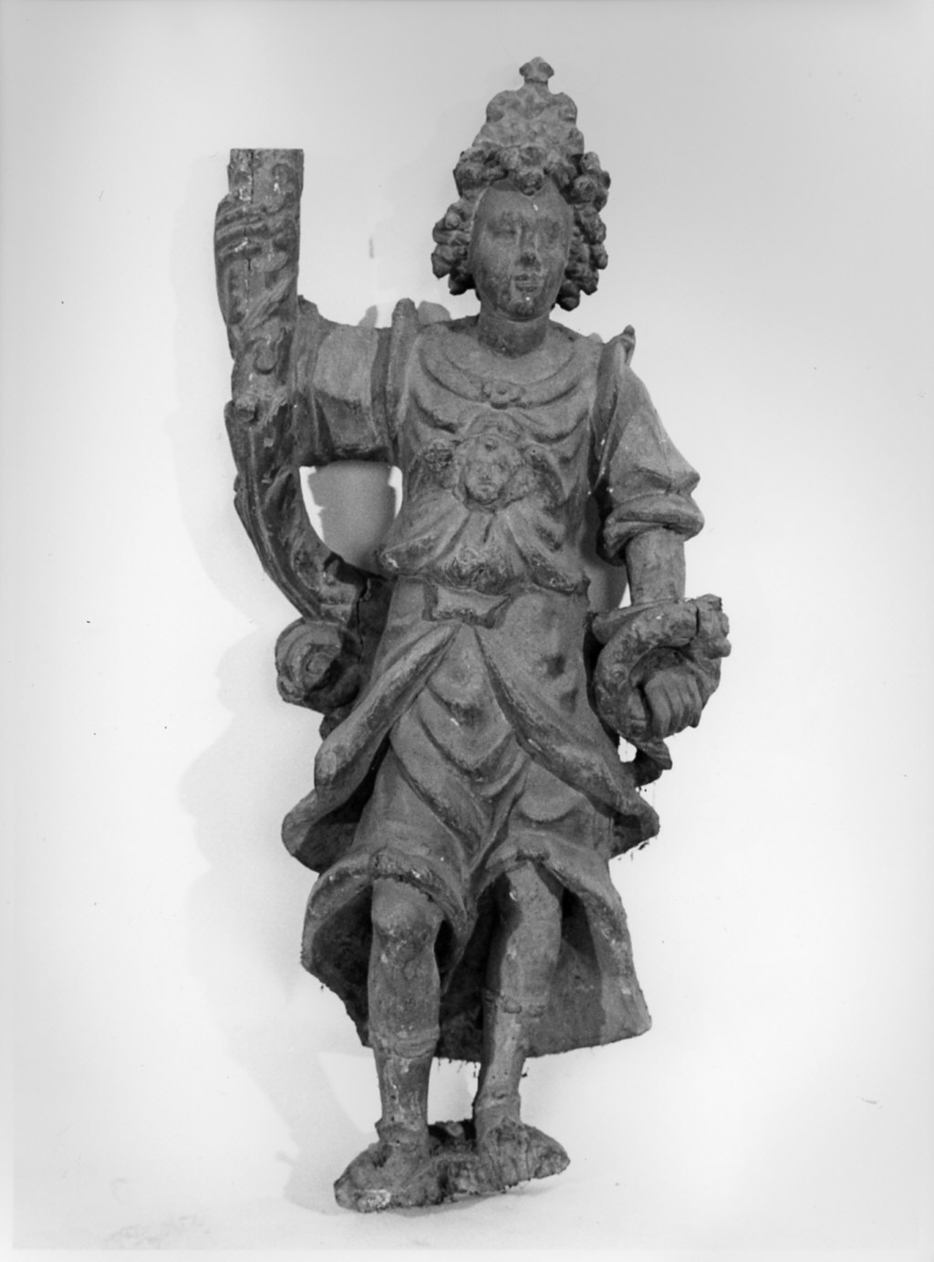 angelo (candelabro - a statua, opera isolata) - bottega lombarda (sec. XVIII)