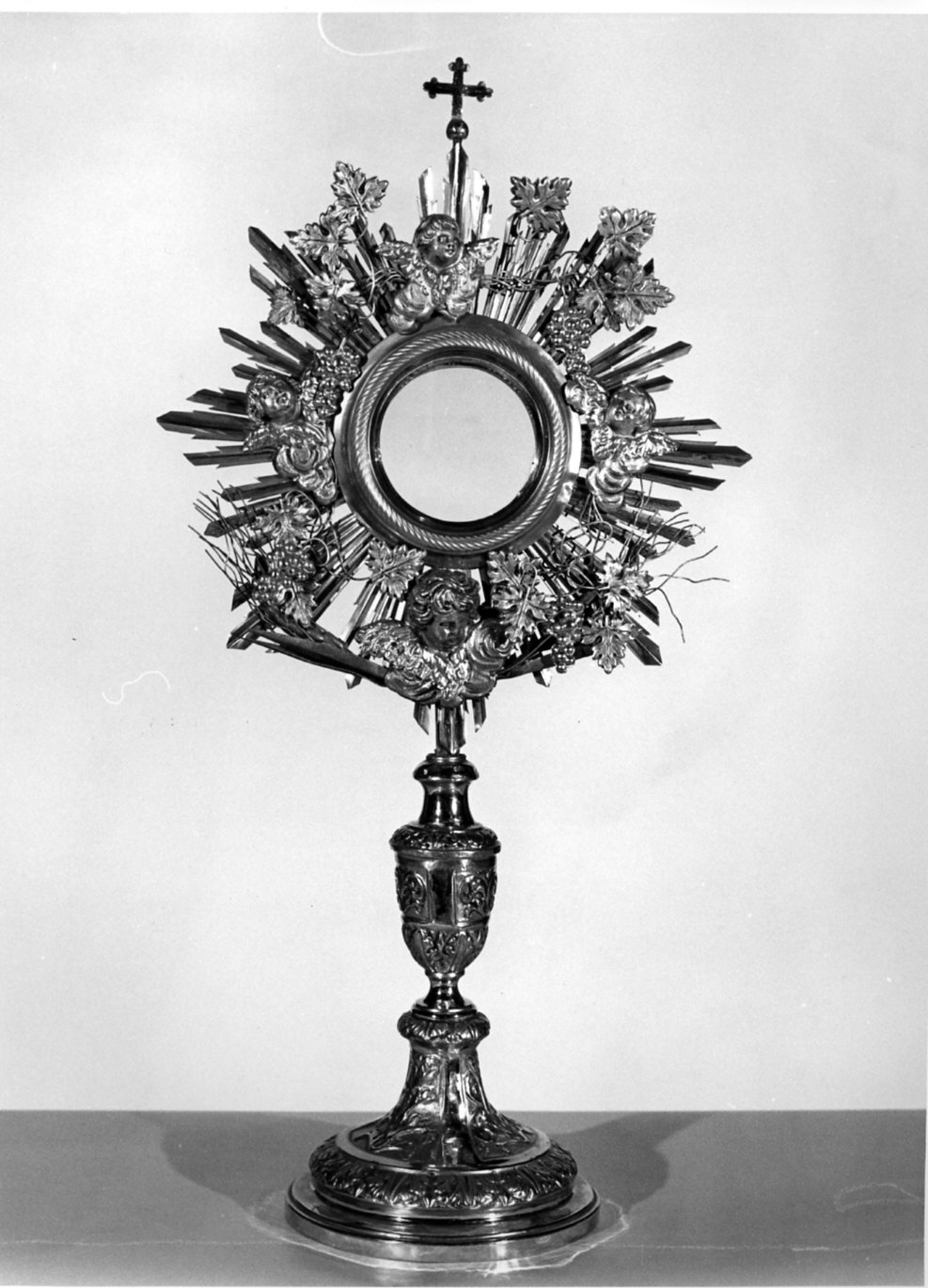 ostensorio - a raggiera, opera isolata - bottega lombarda (sec. XVIII)