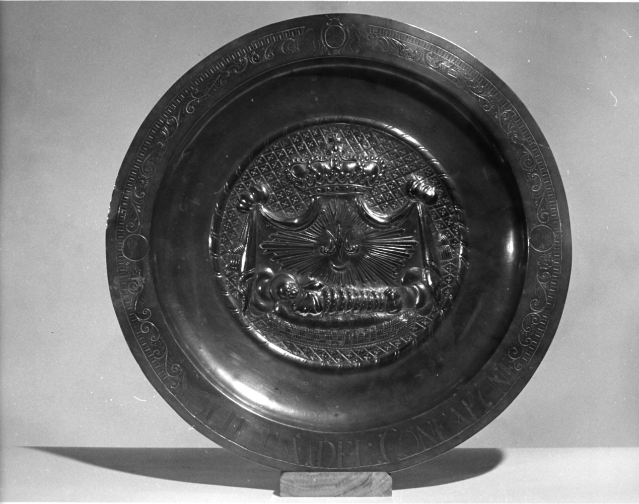 piatto per elemosine, opera isolata - bottega italiana (sec. XIX)