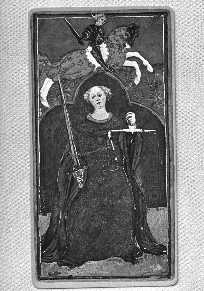 giustizia (miniatura, serie) di Bembo Bonifacio (sec. XV)