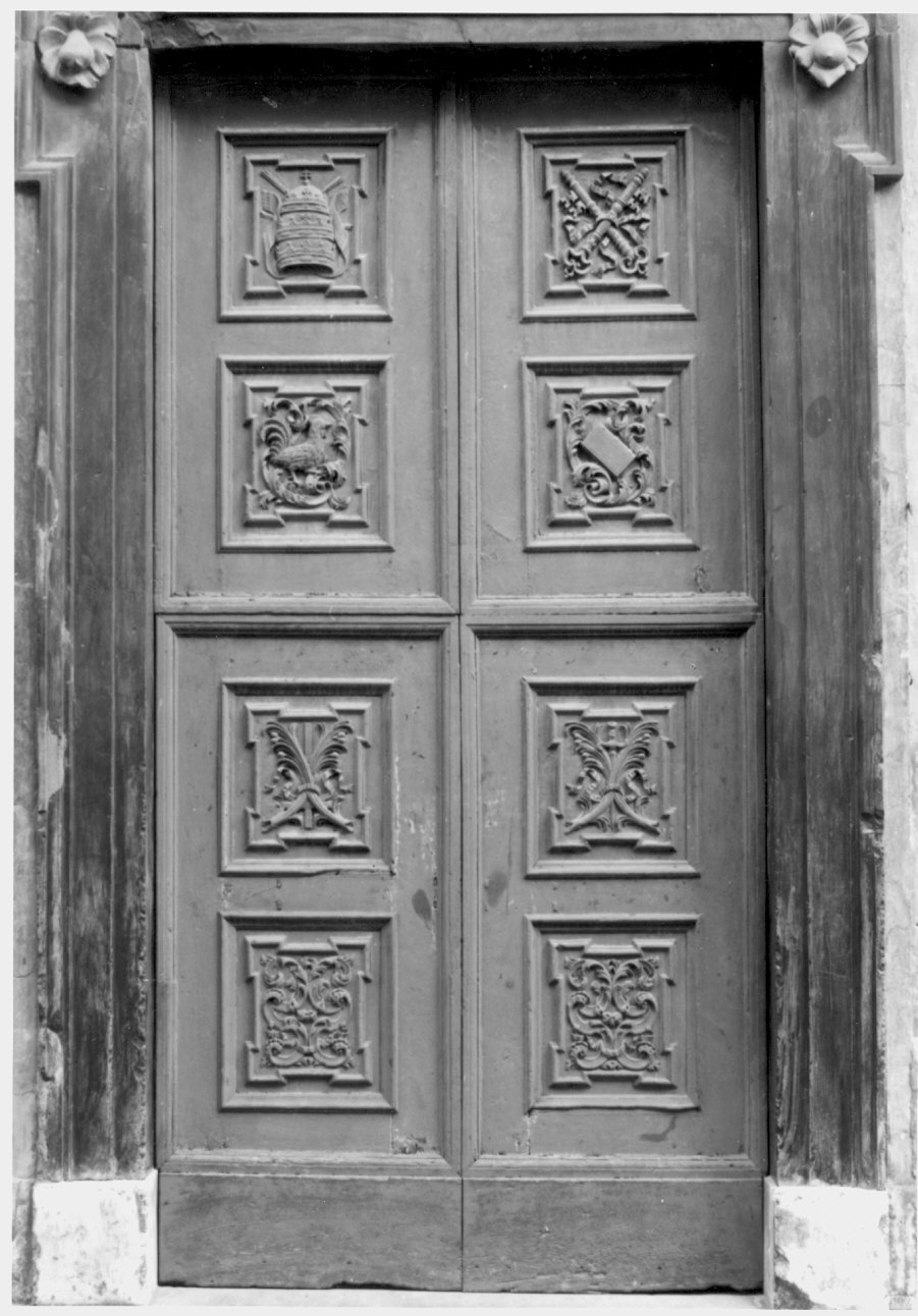 porta - a due battenti - bottega lombarda (sec. XVII)