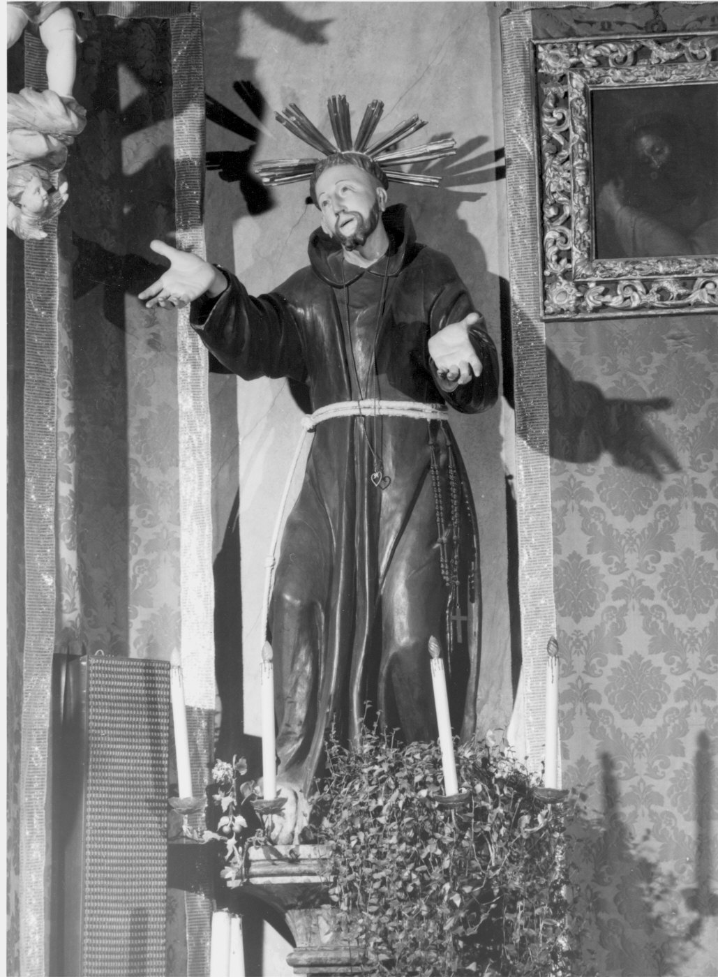 Sant'Antonio da Padova (statua, opera isolata) - bottega lombarda (seconda metà sec. XIX)